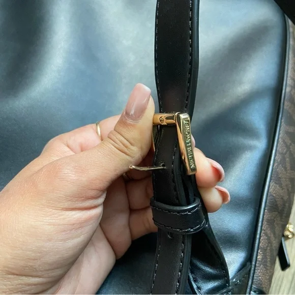 Michael Kors Brown and Black Backpack Connie Bag NWOT - Picture 10 of 13